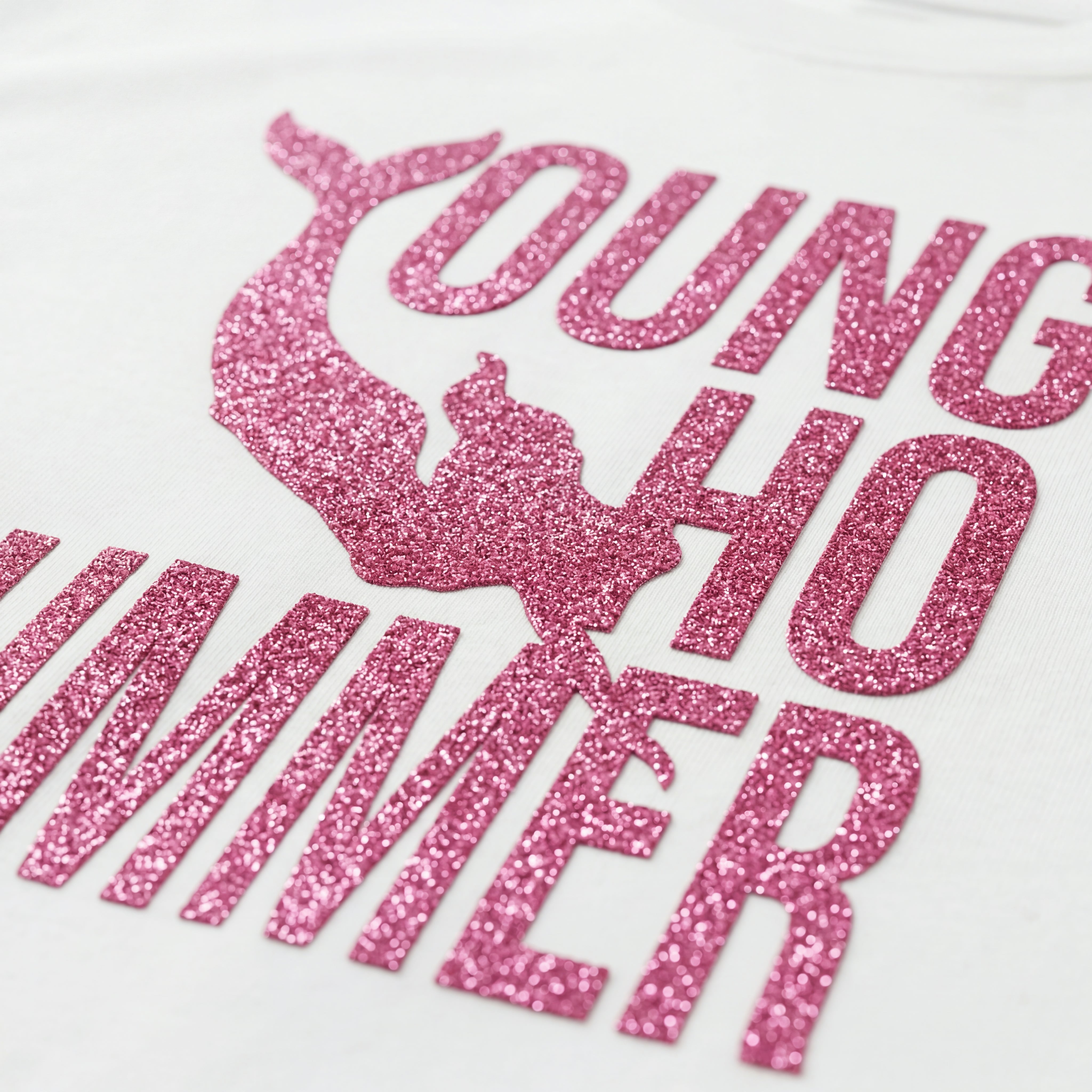 young ho summer glitter boxy t-shirt